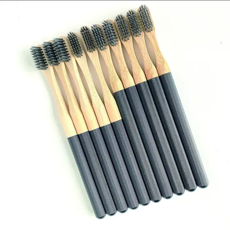 Limited Sustainable Aluminum Handle Toothbrush with Replaceable Charcoal Bristles Brush