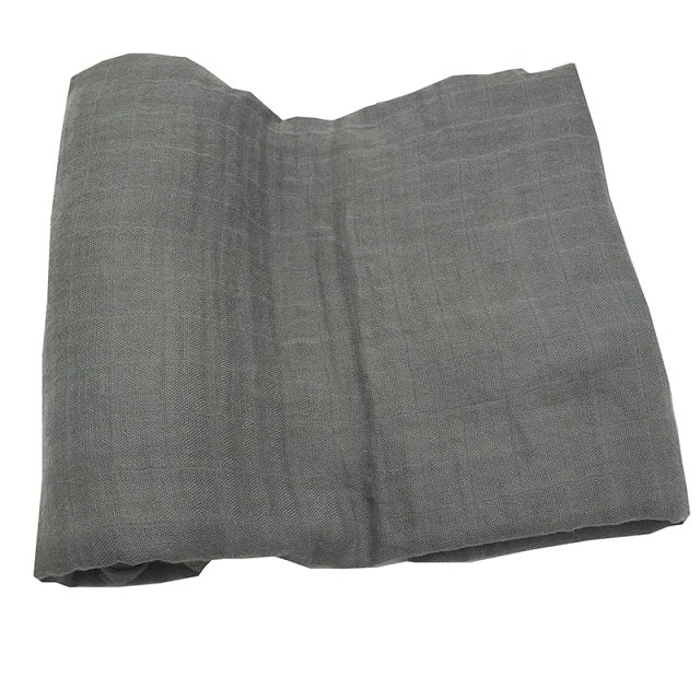 Bamboo Fiber Cotton Fabric Cloth - Gray - Home & Garden