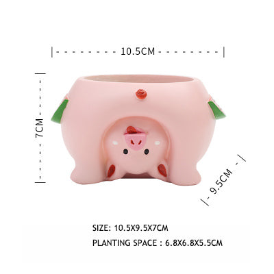 Cartoon Animal Flower Pots Planter