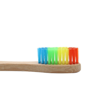 Eco-friendly Bamboo Rainbow Toothbrushes - 1pc - Personal