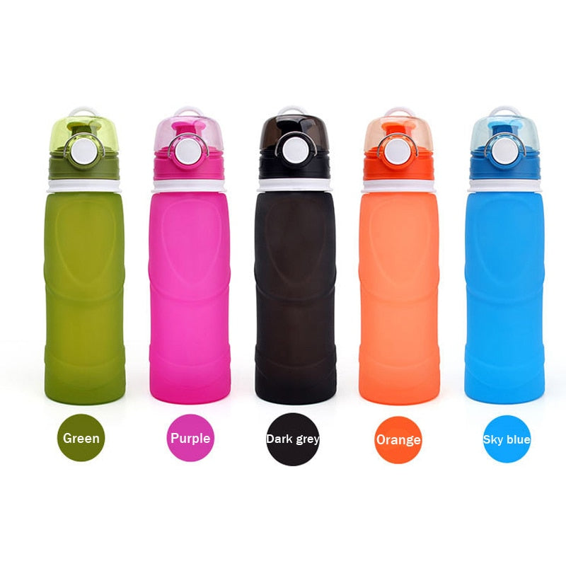 Eco-Friendly Silicone BPA-Free Water Bottles - Home & Garden