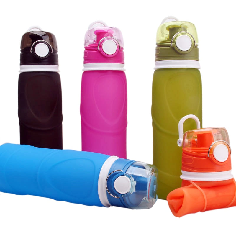 Eco-Friendly Silicone BPA-Free Water Bottles - Home & Garden