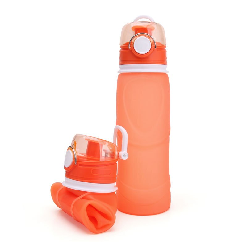 Eco-Friendly Silicone BPA-Free Water Bottles - Orange - Home