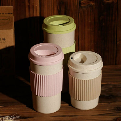 Eco-friendly Wheatstraw & Silicone Tumblers Mugs Cups - Home