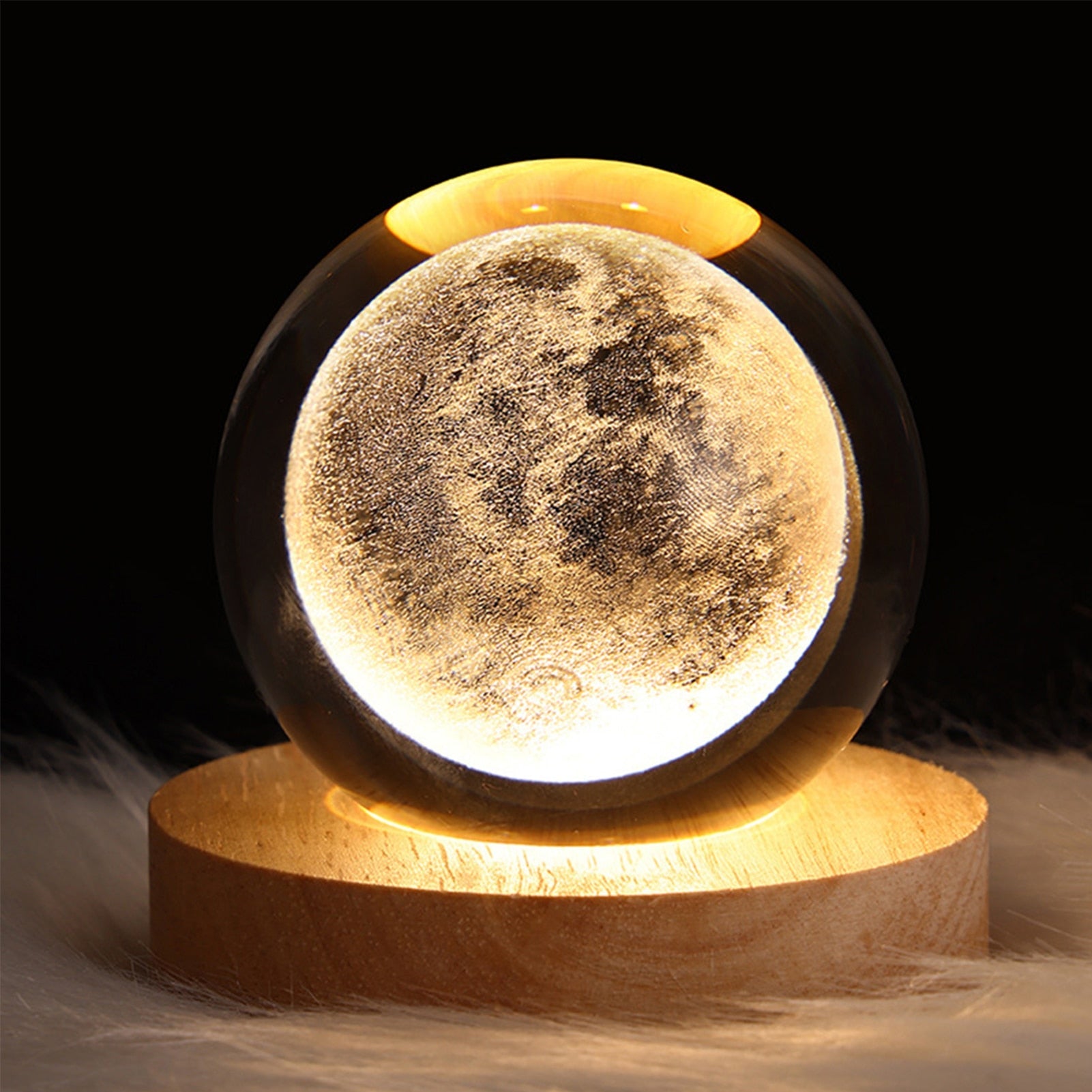 Glowing Crystal Ball Night Light - Decor