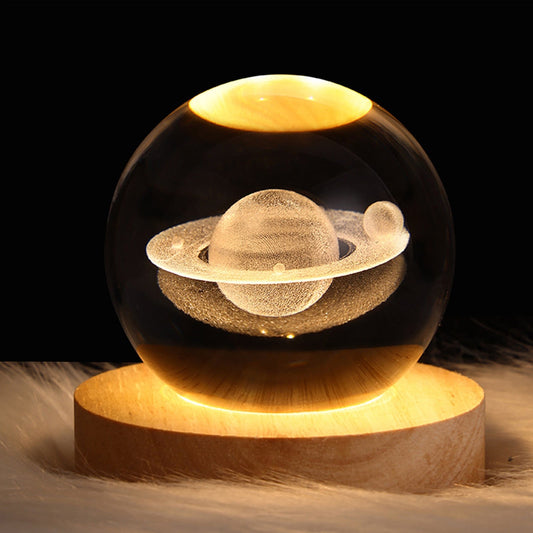 Glowing Crystal Ball Night Light - Decor