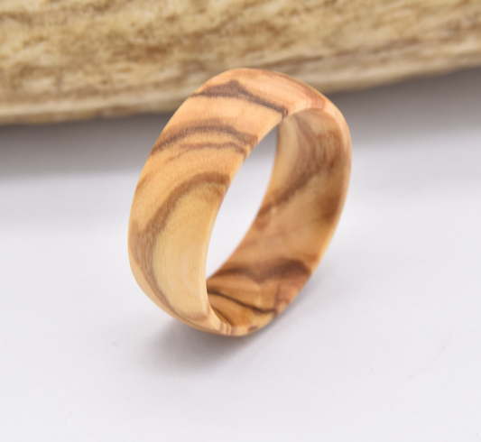 Handcrafted Olive Wood Rings - 6 - Wood Ring