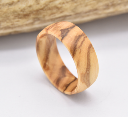 Handcrafted Olive Wood Rings - Wood Ring