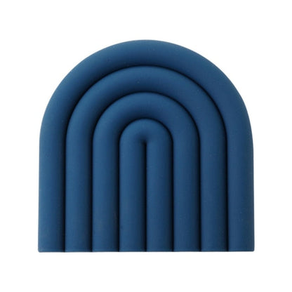 Heat-resistant Silicone Placemats - Dark Blue / 15cm - Home