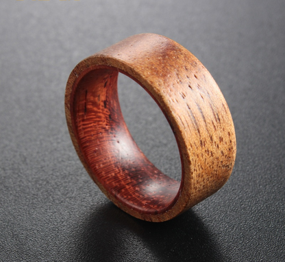 Koa Wood and Brazilian Rosewood Rings - 6 - Ring