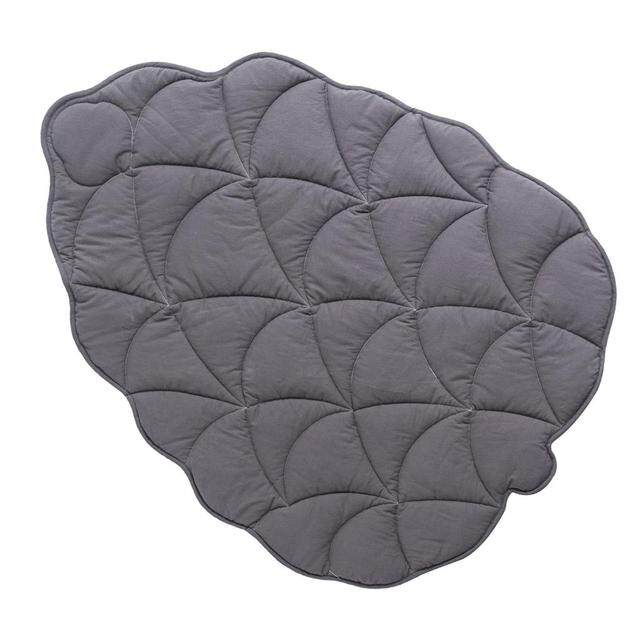 Leaf Shape Floor Kennel Blanket Pet Bed Accessories - Gray -