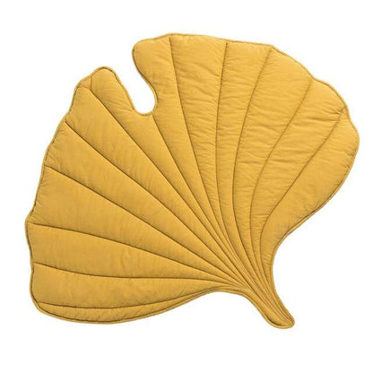 Leaf Shape Floor Kennel Blanket Pet Bed Accessories - Yellow