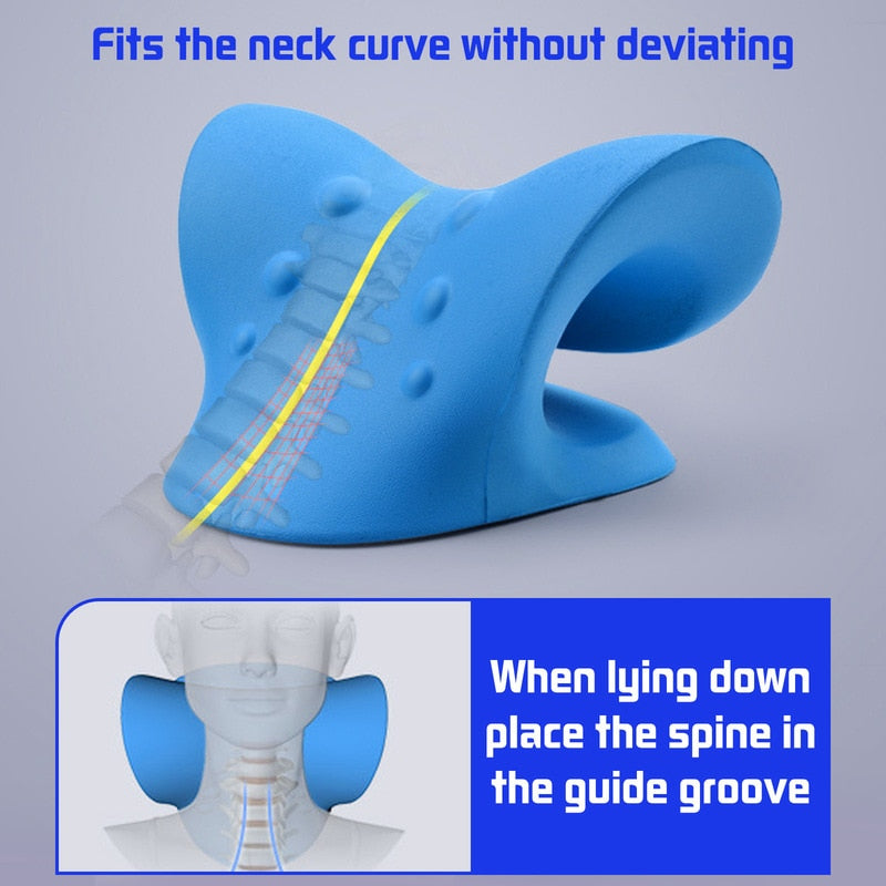 Neck Strain Stress Relief Spine Alignment Pillow - Home &