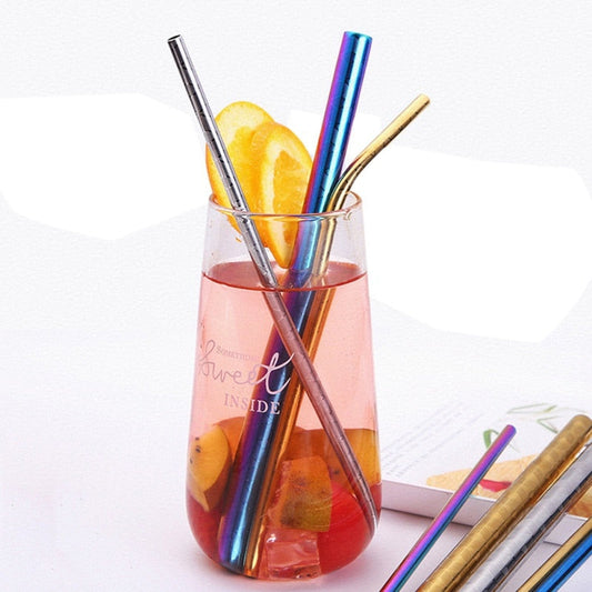 Steel Reusable Drinking Straws & Stirrers - Home & Kitchen