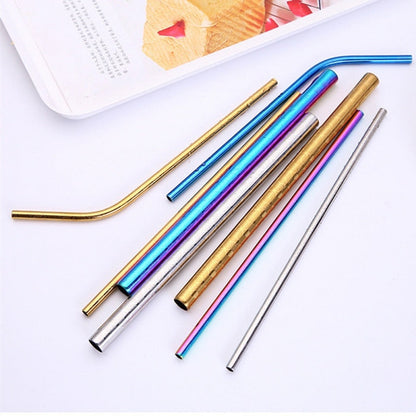 Steel Reusable Drinking Straws & Stirrers - Home & Kitchen