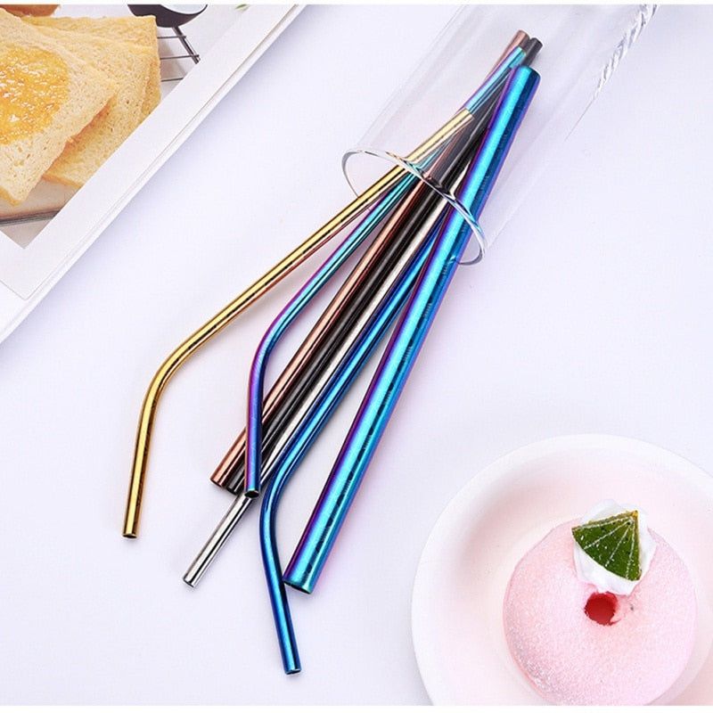 Steel Reusable Drinking Straws & Stirrers - Home & Kitchen