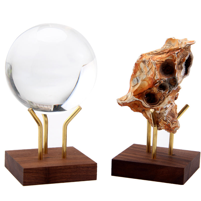 Wood Gem Crystal Display Home Decor - Home & Garden