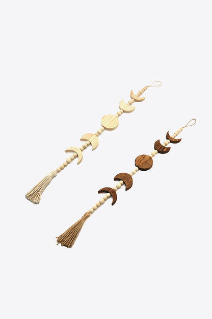 Wooden Tassel Wall Hanging Decor - Home & Garden