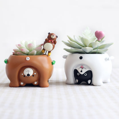 Cartoon Animal Flower Pots Planter