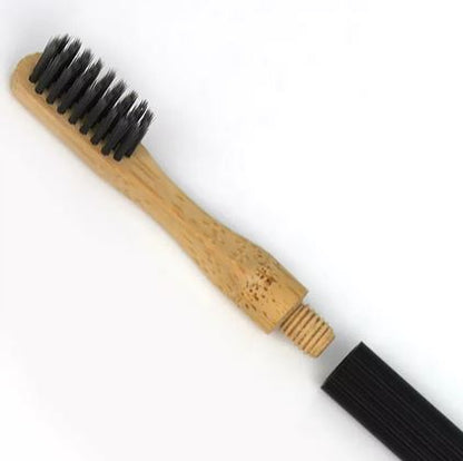 Limited Sustainable Aluminum Handle Toothbrush with Replaceable Charcoal Bristles Brush