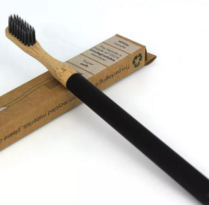 Limited Sustainable Aluminum Handle Toothbrush with Replaceable Charcoal Bristles Brush