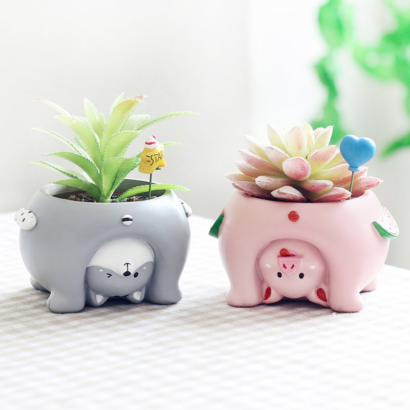 Cartoon Animal Flower Pots Planter