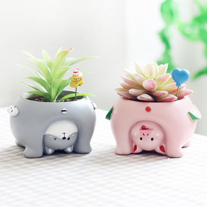 Cartoon Animal Flower Pots Planter